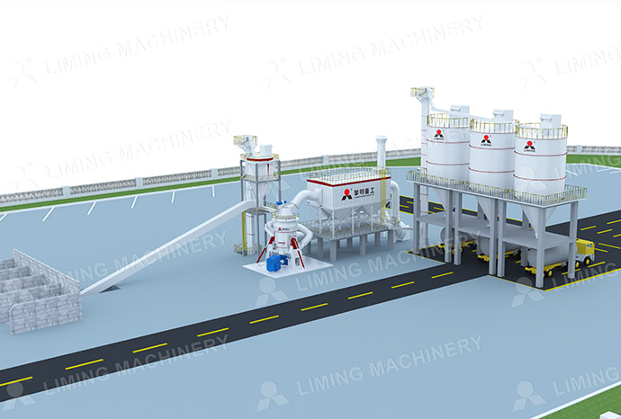 Broyeur vertical pour matières premières